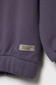 Дитяча бавовняна кофта United Colors of Benetton колір фіолетовий однотонна (2620811)