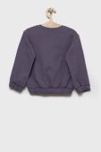 Дитяча бавовняна кофта United Colors of Benetton колір фіолетовий однотонна (2620811)