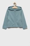 Дитяча бавовняна кофта United Colors of Benetton однотонна колір блакитний (2630066)