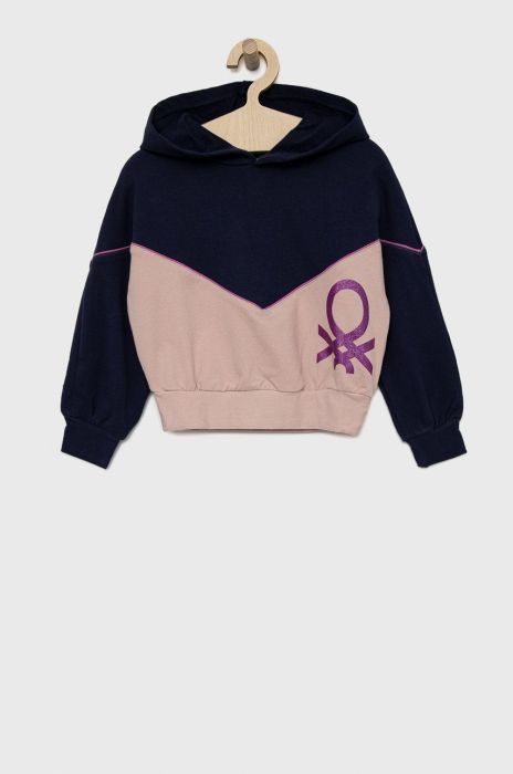 Дитяча кофта United Colors of Benetton колір синій однотонна (2680329)