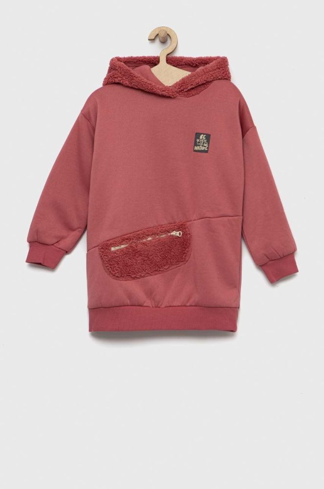 Дитяча сукня United Colors of Benetton колір рожевий mini oversize