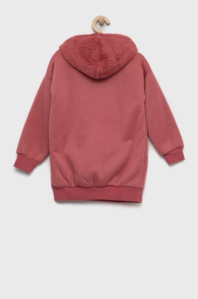 Дитяча сукня United Colors of Benetton колір рожевий mini oversize фото 2