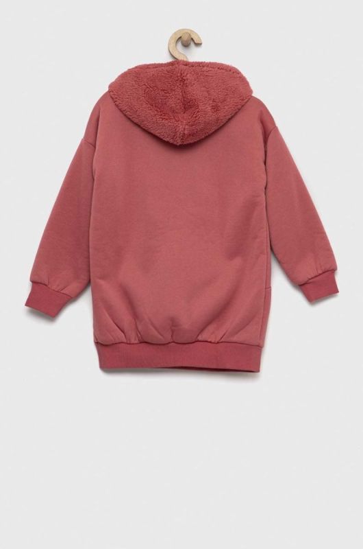 Дитяча сукня United Colors of Benetton колір рожевий mini oversize фото 2
