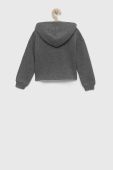 Дитяча кофта United Colors of Benetton колір сірий з капюшоном з аплікацією (2823719)