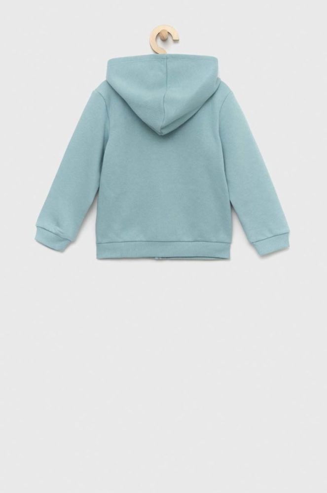 Дитяча кофта United Colors of Benetton з капюшоном з аплікацією колір блакитний (2823760) фото 2