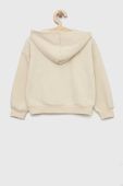 Дитяча кофта United Colors of Benetton колір бежевий з капюшоном меланж (2854819)