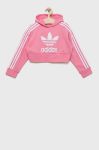 Дитяча кофта adidas Originals колір рожевий з аплікацією (2525630)