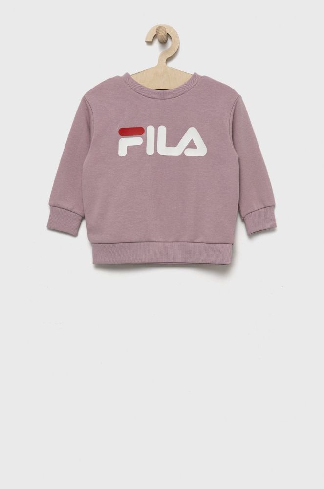 Дитяча кофта Fila колір рожевий меланж