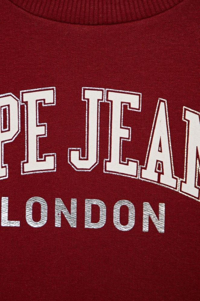 Дитяча кофта Pepe Jeans колір червоний з принтом (2705730) фото 3