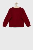 Дитяча бавовняна кофта Pepe Jeans колір бордовий з принтом (2645635)