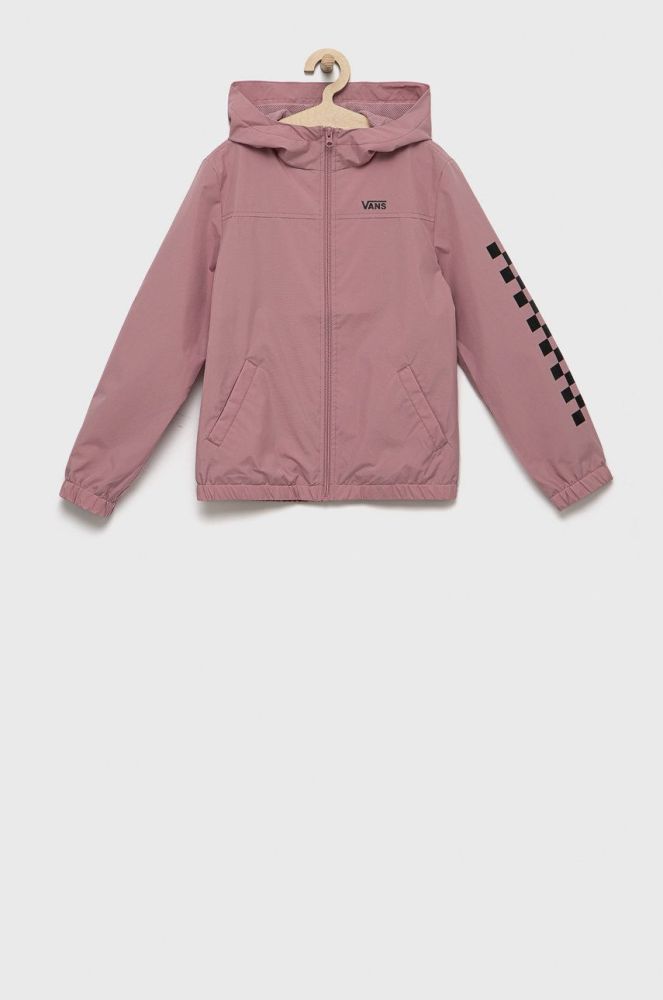 Дитяча куртка Vans колір рожевий