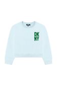 Дитяча кофта Dkny колір зелений з аплікацією (2697222)