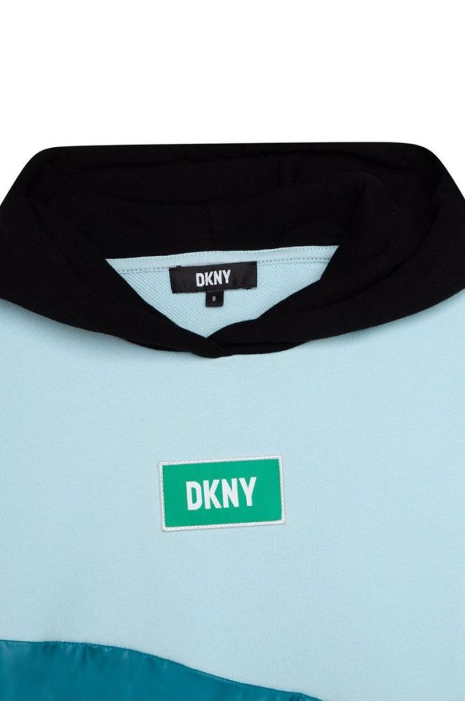 Дитяча кофта Dkny колір бірюзовий візерунок (2697233) фото 3