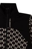 Дитяча кофта Karl Lagerfeld колір чорний візерунок (2611740)