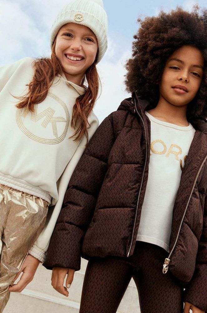 Дитяча кофта Michael Kors колір бежевий з аплікацією (2611754) фото 4