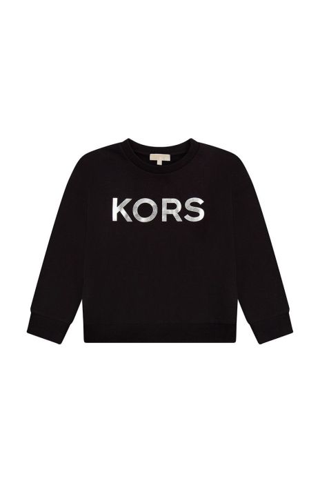 Дитяча бавовняна кофта Michael Kors колір чорний з принтом (2619947)