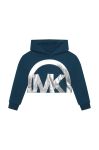 Дитяча бавовняна кофта Michael Kors колір синій з принтом (2611785)