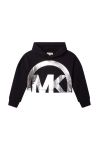 Дитяча бавовняна кофта Michael Kors колір чорний з принтом (2611786)