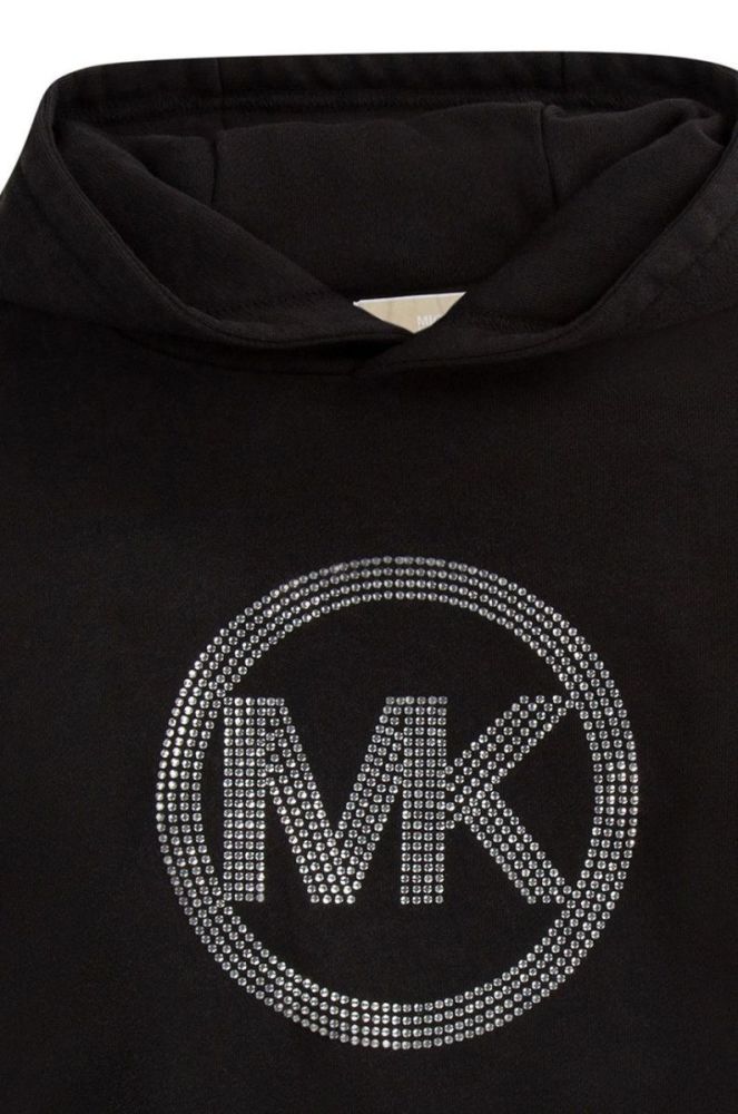 Дитяча бавовняна кофта Michael Kors колір чорний з аплікацією (2611791) фото 3