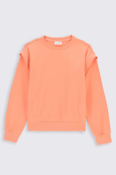 Дитяча кофта Coccodrillo колір помаранчевий однотонна