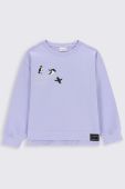 Дитяча кофта Coccodrillo колір фіолетовий однотонна (2866280)