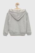 Дитяча кофта Roxy колір сірий однотонна