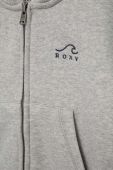Дитяча кофта Roxy колір сірий однотонна