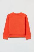 Дитяча бавовняна кофта OVS колір помаранчевий з принтом