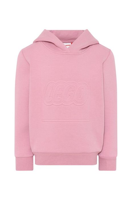 Дитяча кофта Lego Wear колір рожевий з капюшоном однотонна
