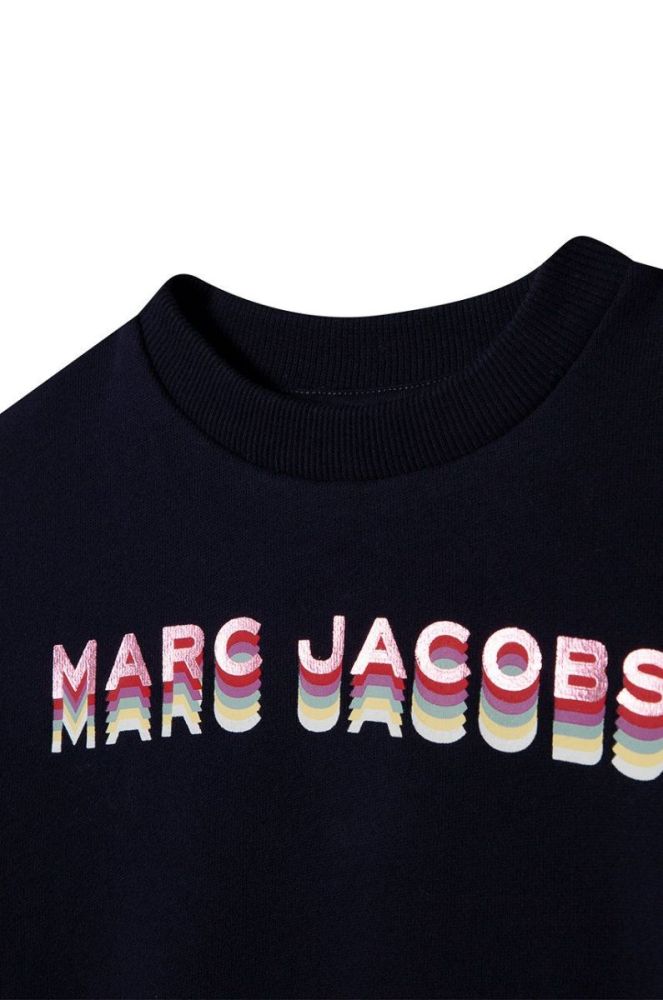 Дитяча бавовняна кофта Marc Jacobs колір синій з принтом (2611828) фото 4