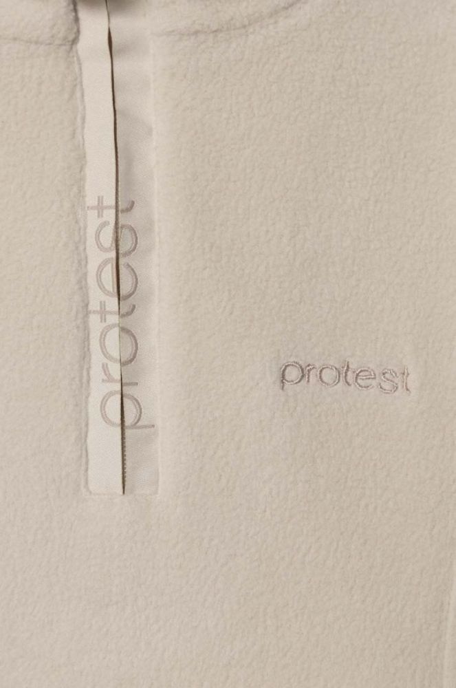 Дитяча кофта Protest колір бежевий однотонна фото 3