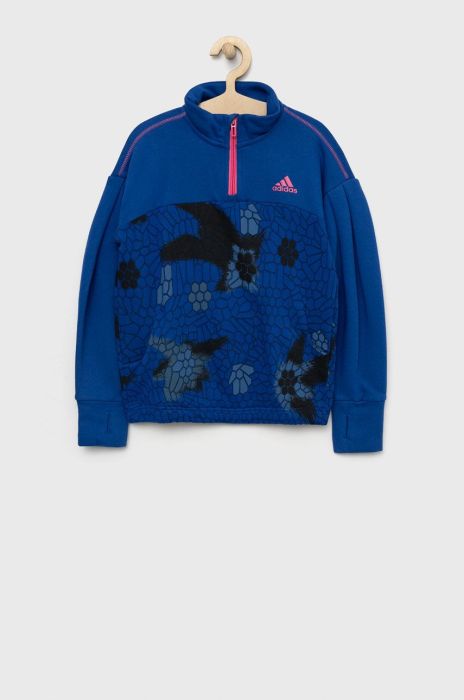 Дитяча кофта adidas Performance колір синій візерунок