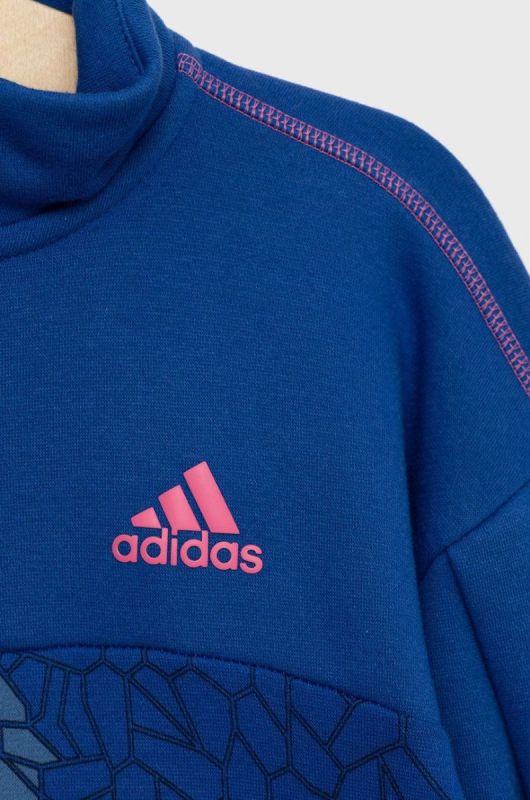 Дитяча кофта adidas Performance колір синій візерунок фото 2