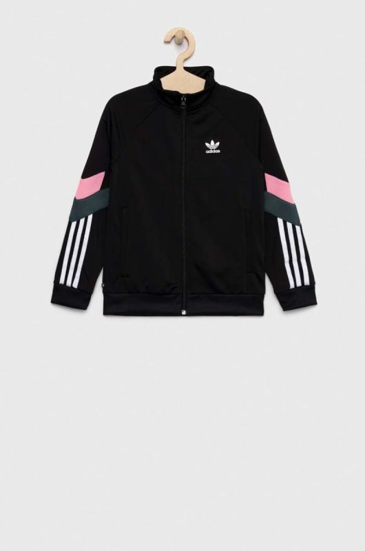 Дитяча кофта adidas Originals колір чорний з аплікацією (2849632)