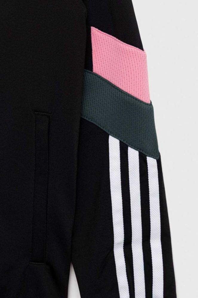 Дитяча кофта adidas Originals колір чорний з аплікацією (2849632) фото 3