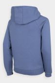 Дитяча кофта 4F з капюшоном з принтом колір блакитний (2866316)
