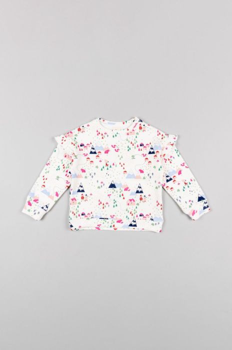 Дитяча кофта zippy візерунок колір барвистий