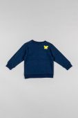 Дитяча бавовняна кофта zippy колір синій з принтом (2637402)