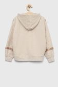 Дитяча кофта Birba&Trybeyond колір бежевий з капюшоном з аплікацією Дитяча кофта Birba&Trybeyond колір бежевий з капюшоном з аплікацією