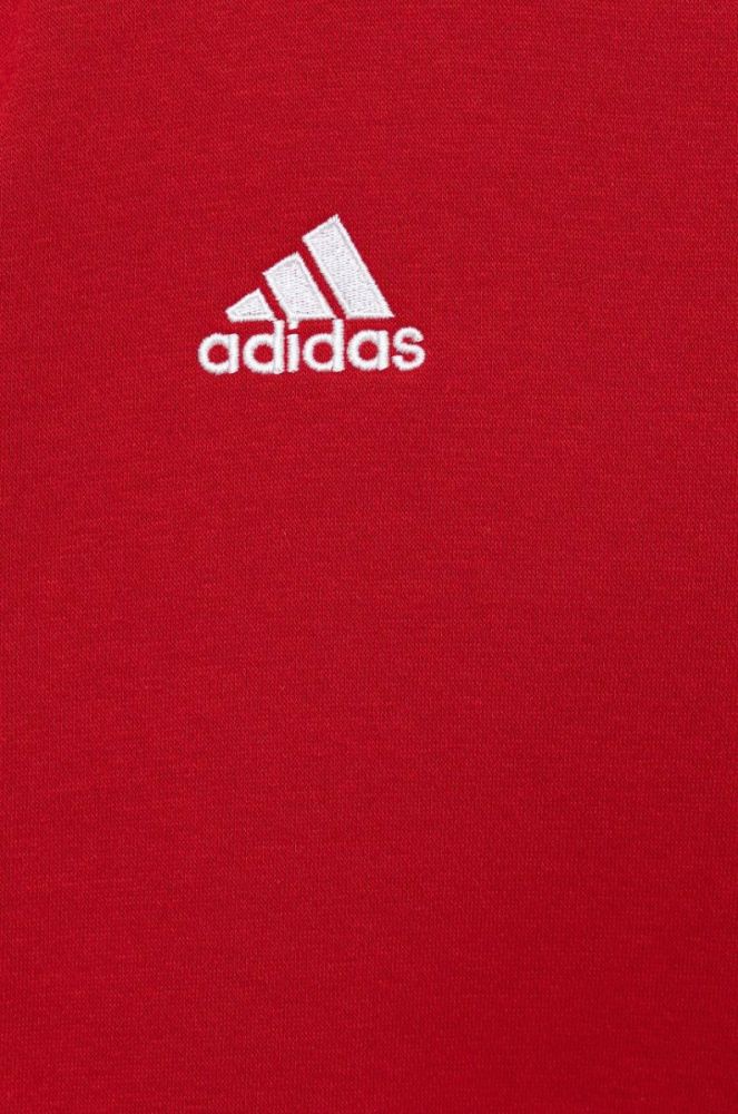 Дитяча кофта adidas Performance H57473 колір червоний однотонна фото 3