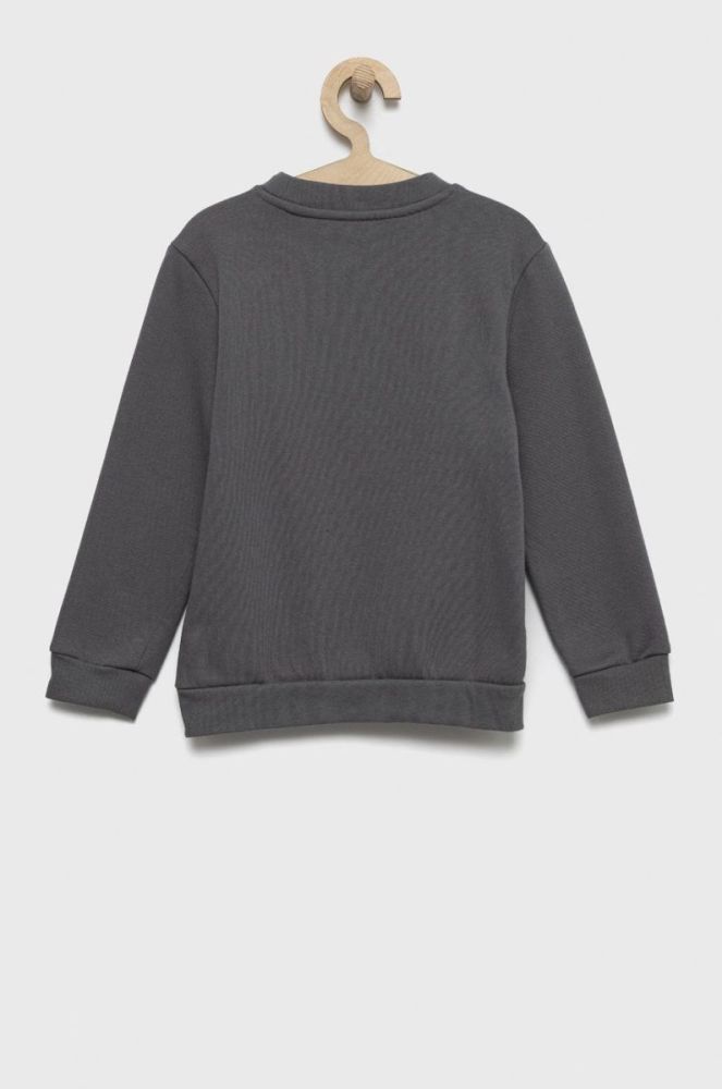 Дитяча кофта adidas колір сірий однотонна фото 2