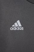 Дитяча кофта adidas колір сірий однотонна