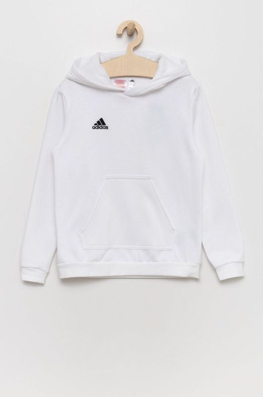 Дитяча кофта adidas Performance HG6303 колір білий однотонна