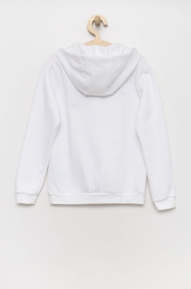Дитяча кофта adidas Performance HG6303 колір білий однотонна фото 2