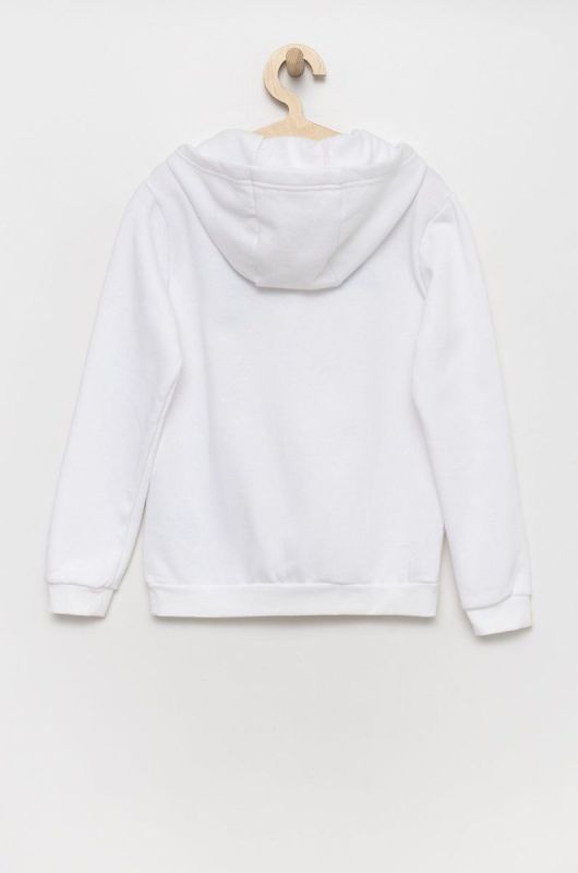 Дитяча кофта adidas Performance HG6303 колір білий однотонна фото 2