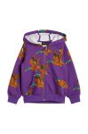 Дитяча бавовняна кофта Mini Rodini колір фіолетовий візерунок