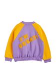 Дитяча бавовняна кофта Mini Rodini колір фіолетовий з аплікацією