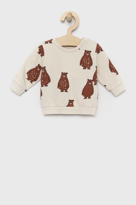 Кофта для немовлят Name it колір бежевий візерунок