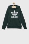 Дитяча кофта adidas Originals колір зелений з принтом (2664895)
