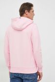 Кофта Tommy Hilfiger чоловіча колір рожевий з капюшоном однотонна
